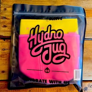 Pink and yellow Hydrojug sleeve